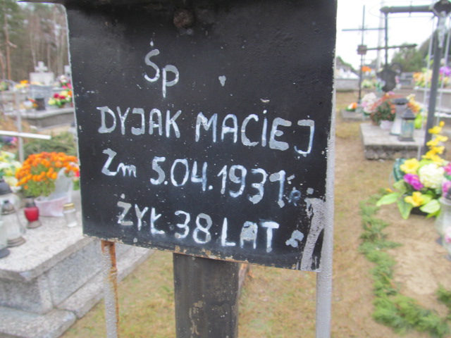 Maciej Dyjak Luchów Górny - Grobonet - Wyszukiwarka osób pochowanych