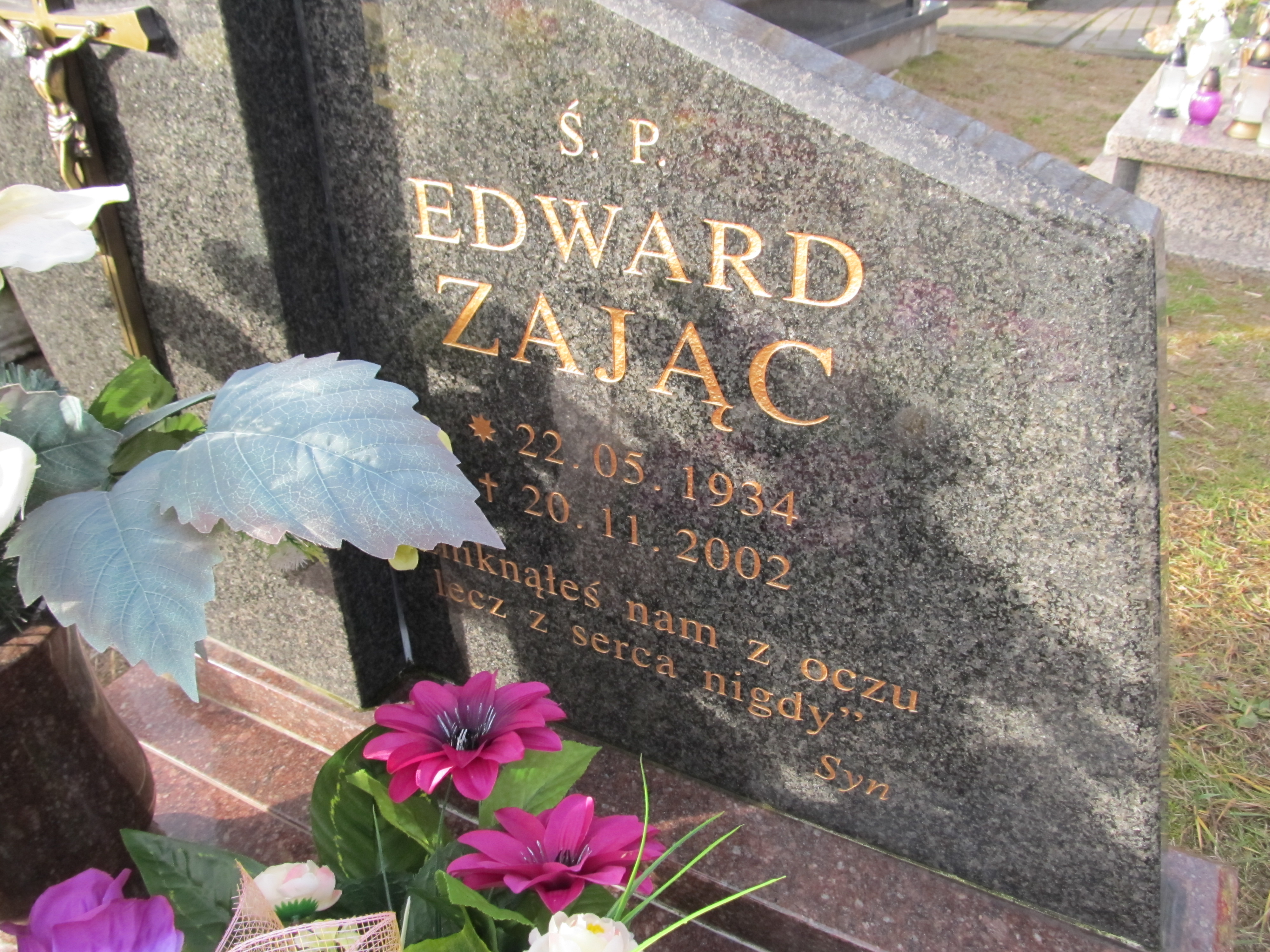 Edward Zając 1934 Luchów Górny - Grobonet - Wyszukiwarka osób pochowanych